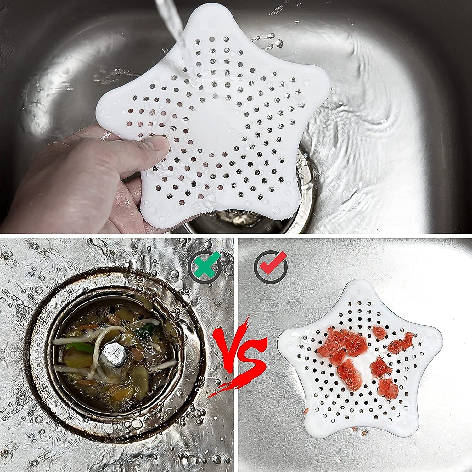 Star Shape Silicone Drain Filter Star Shape Silicone Drain Filter